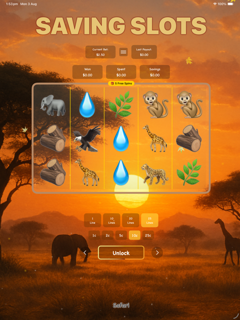 Saving Slots free spins placeholder