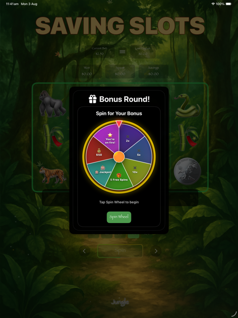 Saving Slots bonus game placeholder
