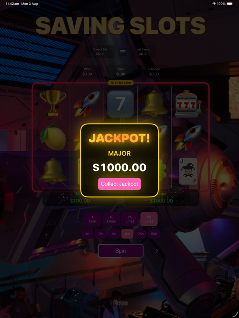 Saving Slots jackpot placeholder